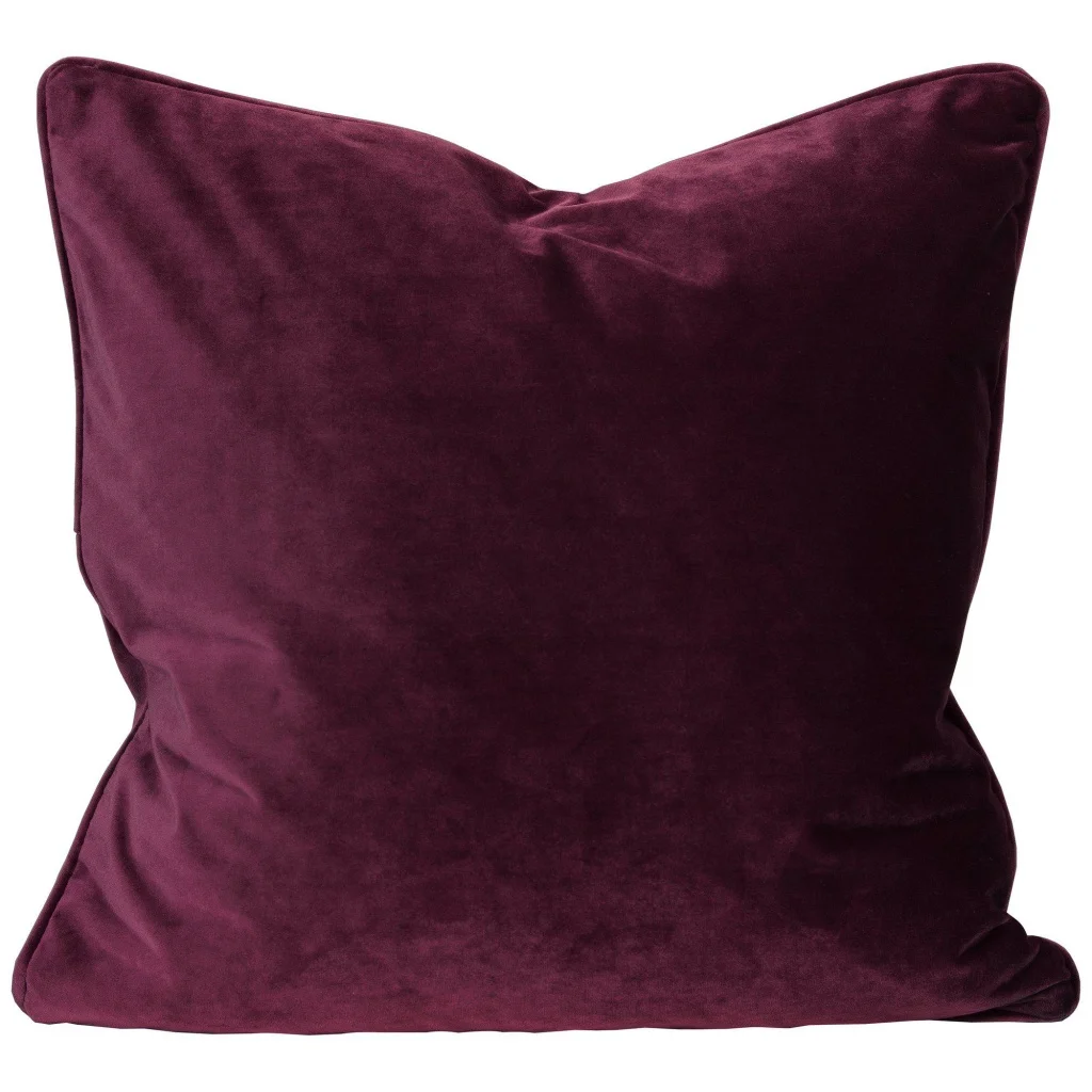 Elise Kuddfodral Vinröd 60x60cm