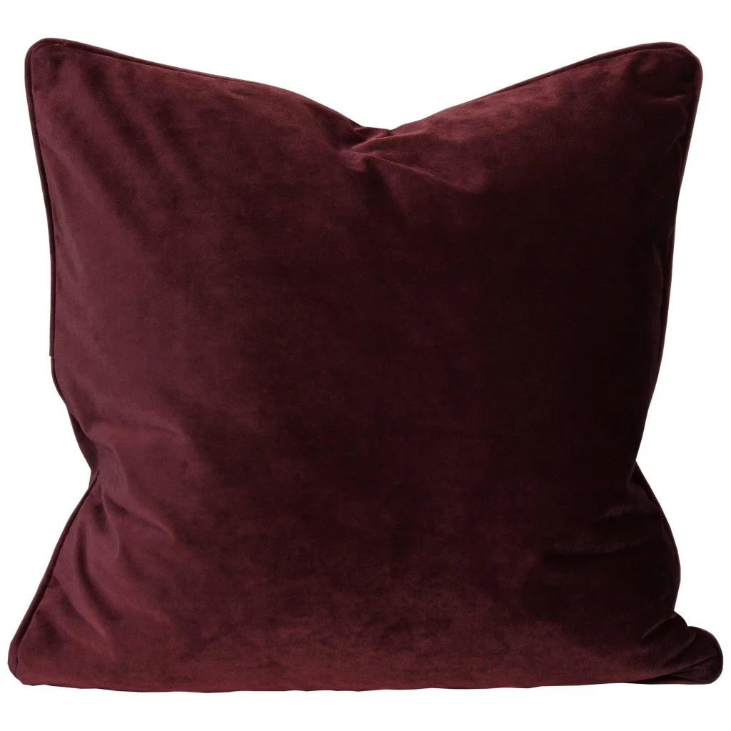 Elise Kuddfodral Vinröd 60x60cm