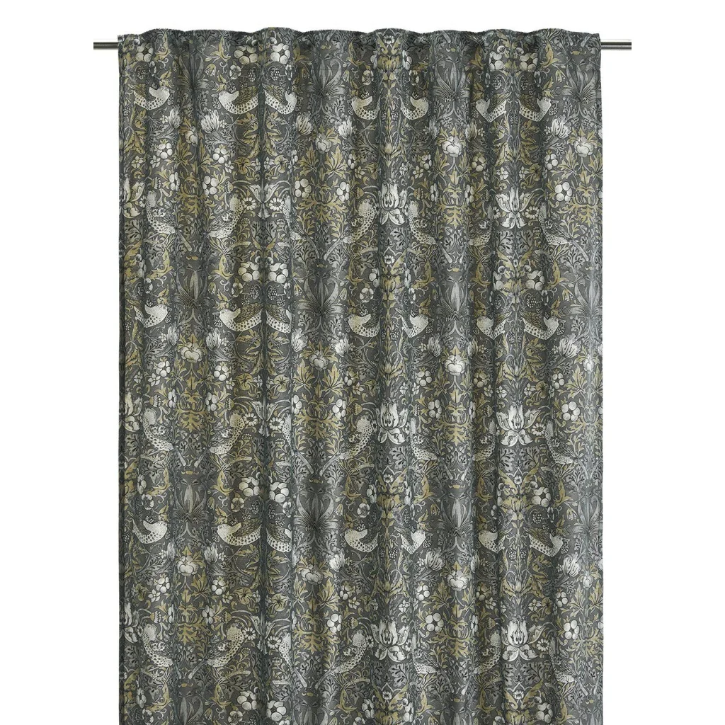 Vilja Gardin 2P Grå 2x130x250cm