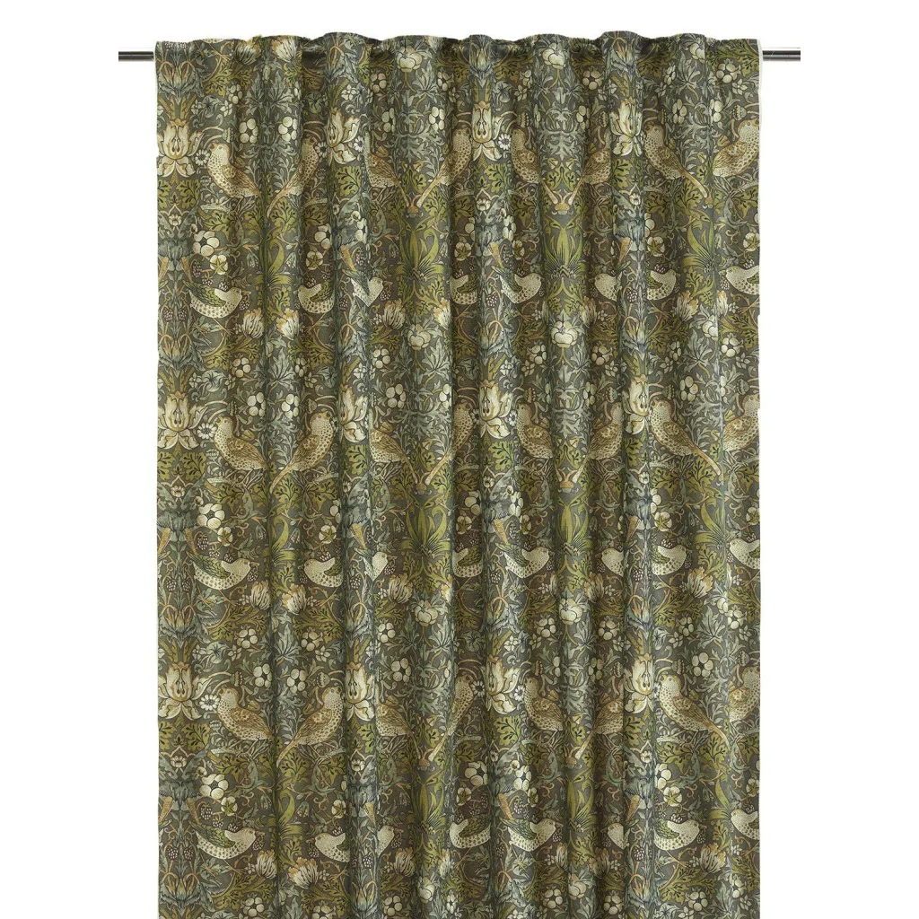Vilja Gardin 2P Grön 2x130x250cm