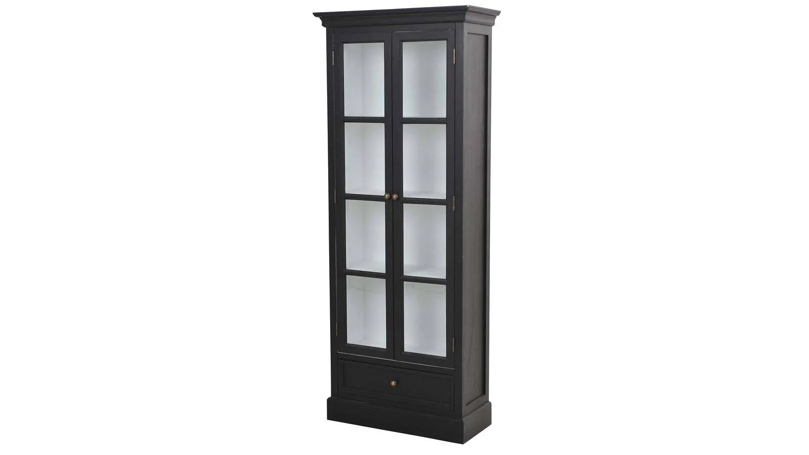 Bristol Vitrin 70x172cm Antiksvart