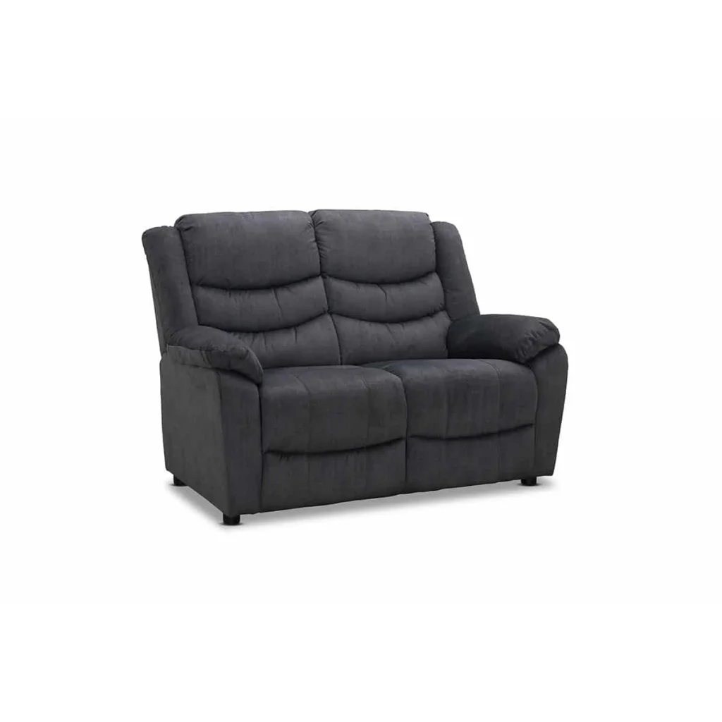Grå 2-sits Reclinersoffa i tyg