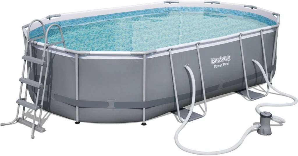 Ovanmarkpool 4,88 x 3,05 m Power Steel Oval Bestway