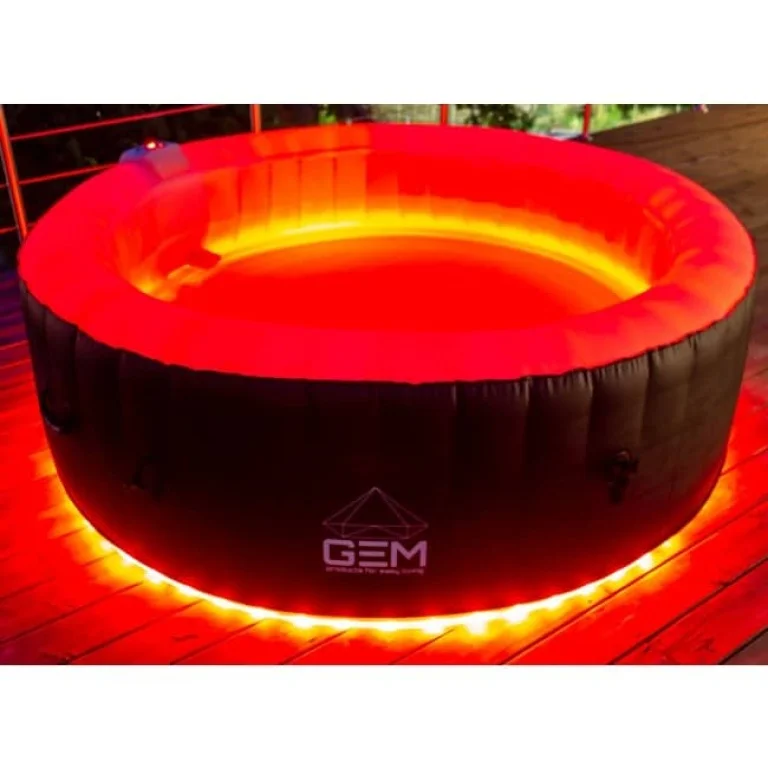 Uppblåsbart Spabad 3nds Classic 50018 vit innerdel med gratis Led-Slinga - 6 personer