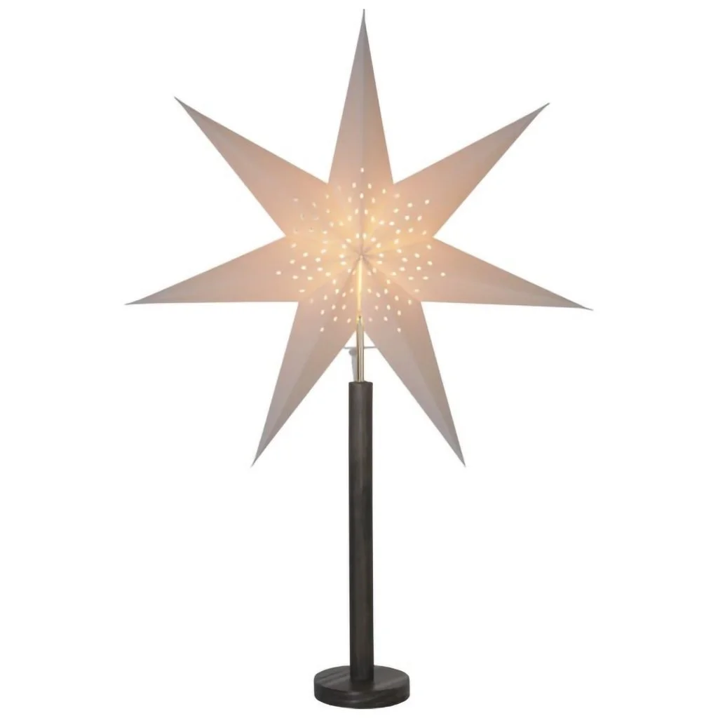 Julstjärna med Fot - Elice - 60x85cm - Brun - Star Trading