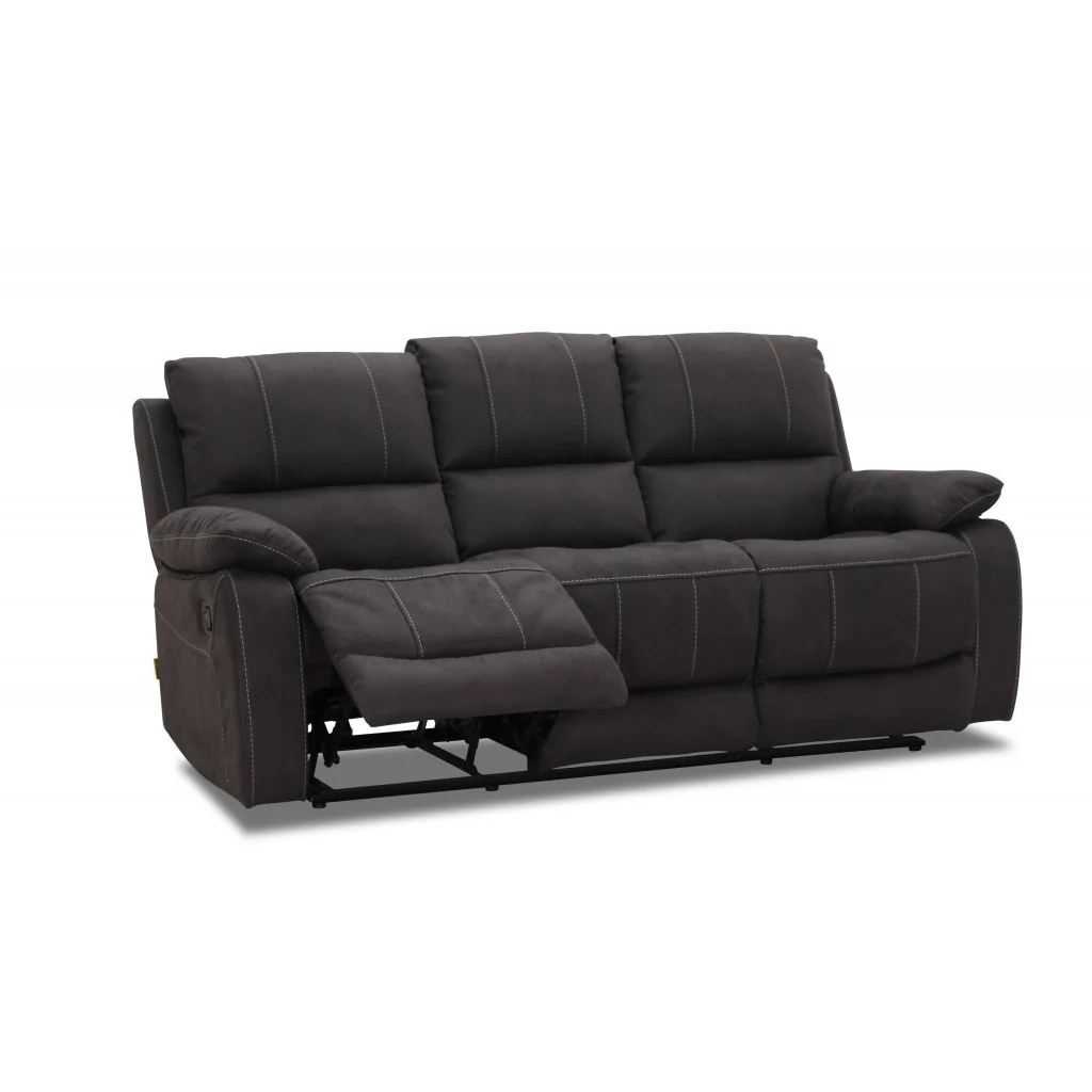 Kansas 3-sits Reclinersoffa Grafitgrå