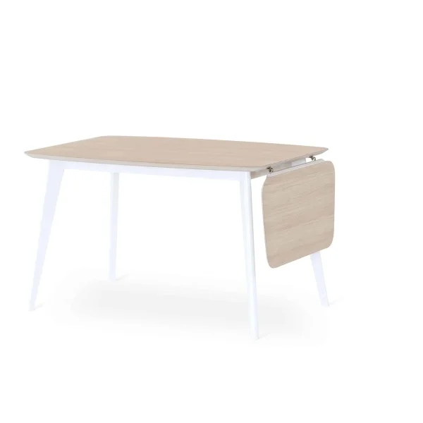 Stella Matbord 125x85+40 cm Vitoljad Ek Vitlack