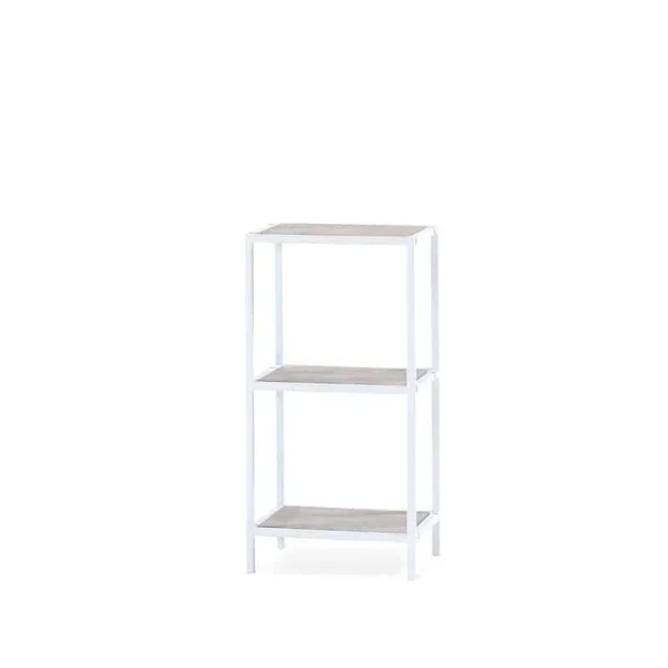 Steel Hylla 76 cm Vit Metall Utan Hyllplan