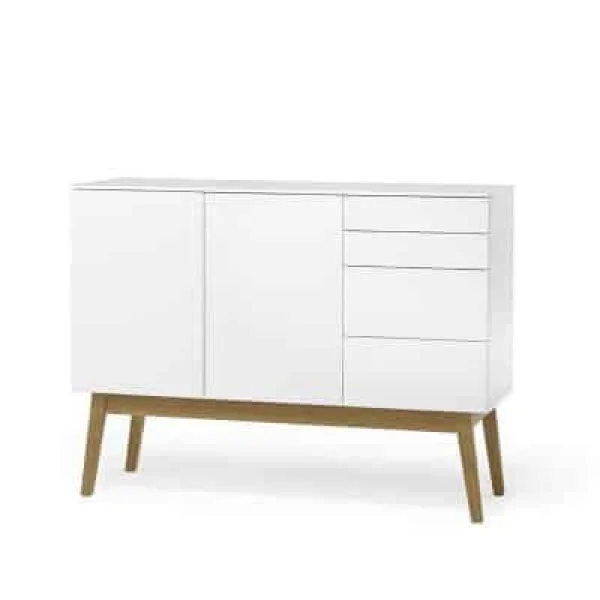Mood Skänk/Sideboard 89x120cm Vit/ek
