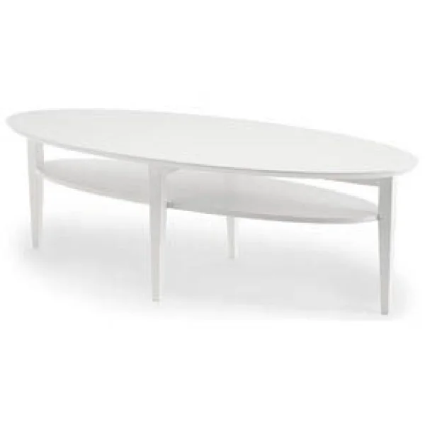 Tango Soffbord Ellips 160x70cm Vit
