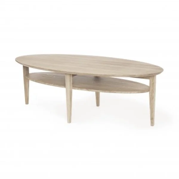 Tango Soffbord ellips 160x70cm vitoljad ek