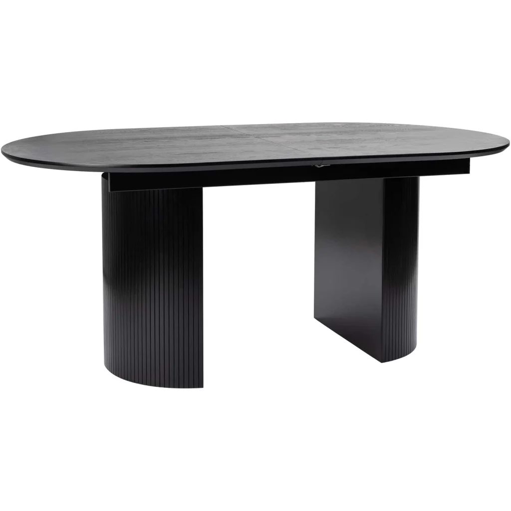 CHIBA Matbord m butterfly i svart ask