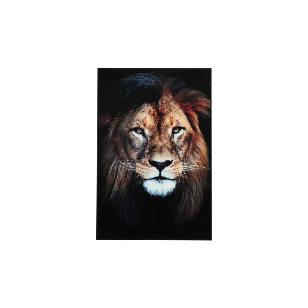BILDE Lion 60x90 glas