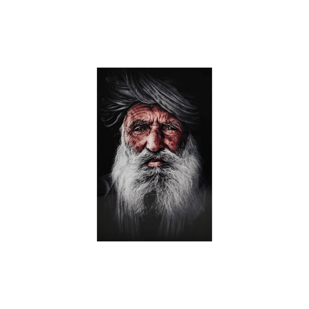 BILDE Indian Man, 80x120, glas