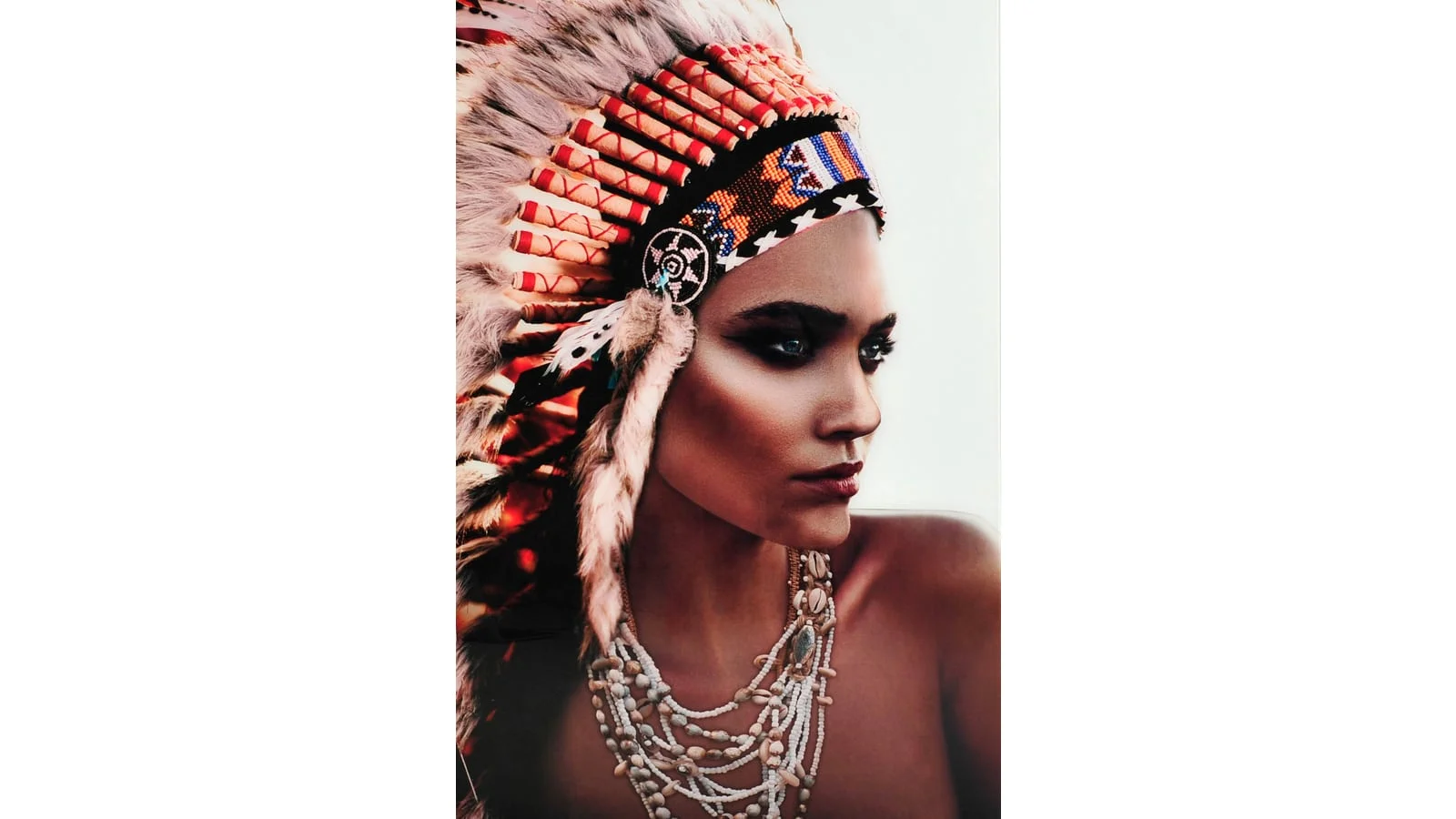 BILDE Indian Woman, 80x120, glas