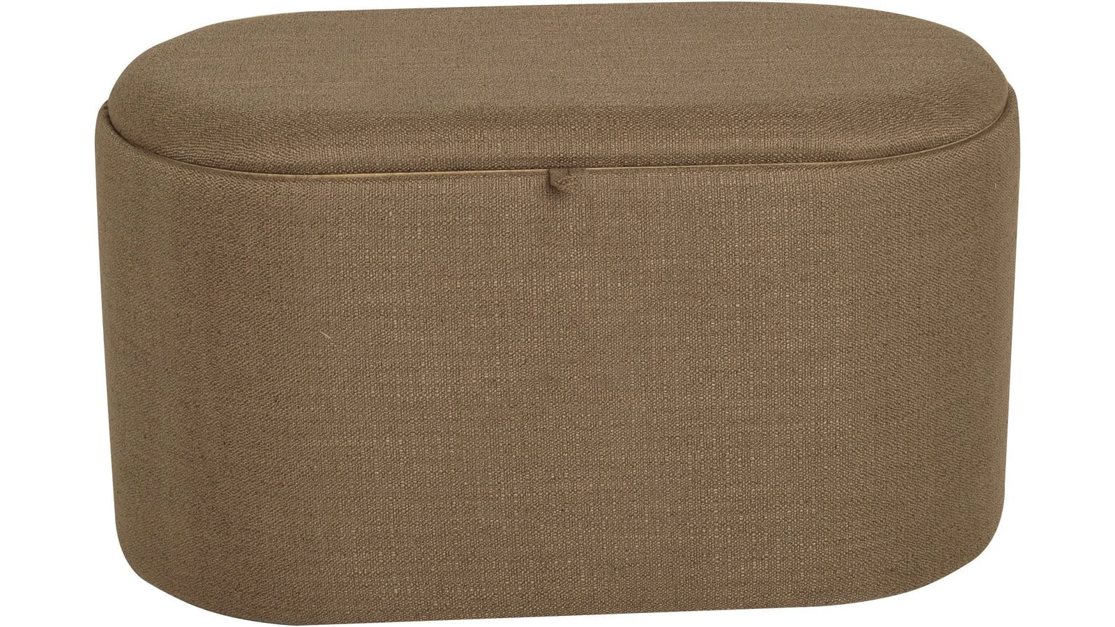 MAIKO Sittpuff/sidobord, oval, brun