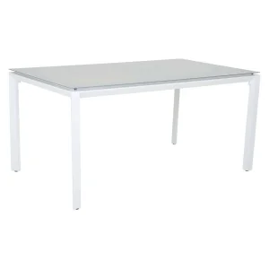 MAINE Matbord 90x160 alu vit