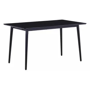 VIKEN Matbord 120x80 svart ask melamin