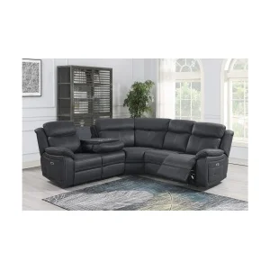 Teddy Reclinerhörnsoffa, tyg, el