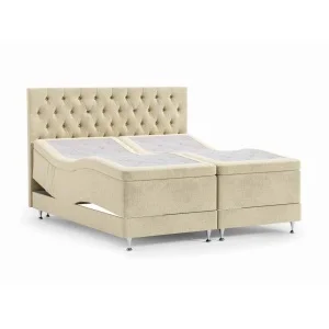 Queen Crown Ställbar Säng i Sammet - Enkelsäng 90x210