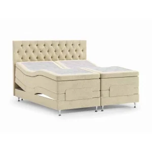 Royal Crown Ställbar Säng i Sammet med Paula - Enkelsäng 80x210