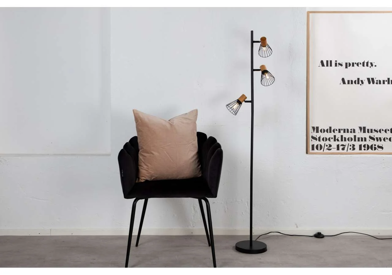 Atticus Golvlampa L240*W200*H1385 Svart