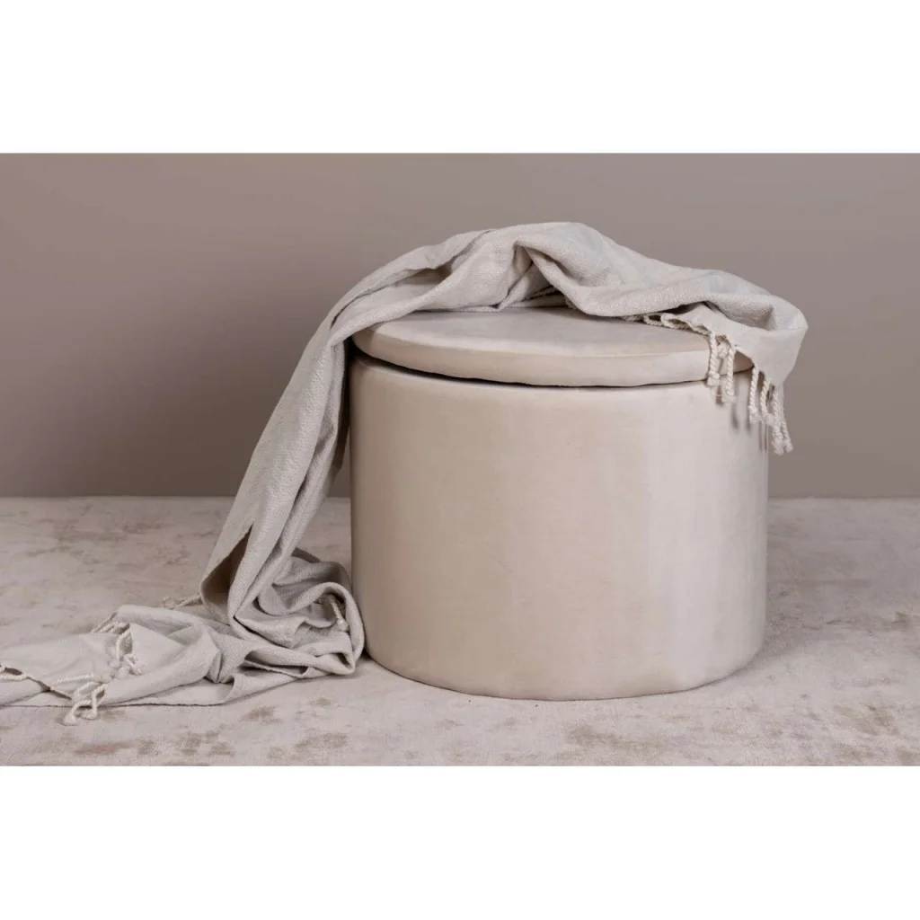 Dunken Puff - / Beige Sammet