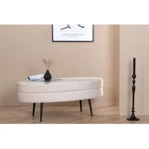 Otto Sittpuff - Svart / Beige Sammet