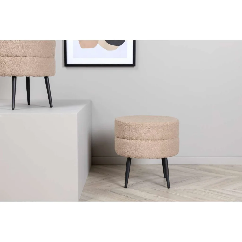 Pot Puff - Svart / Beige Teddy