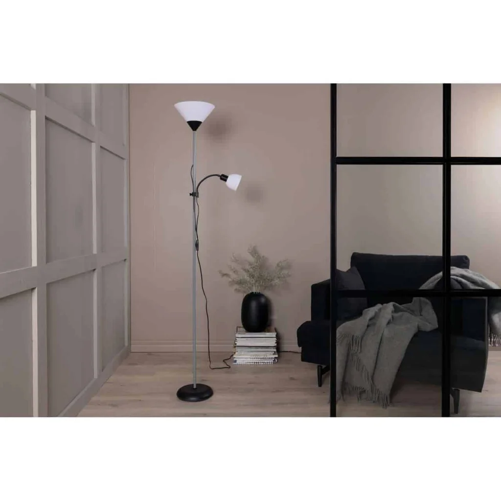 Bagasi -Golvlampa - Grå/Vit