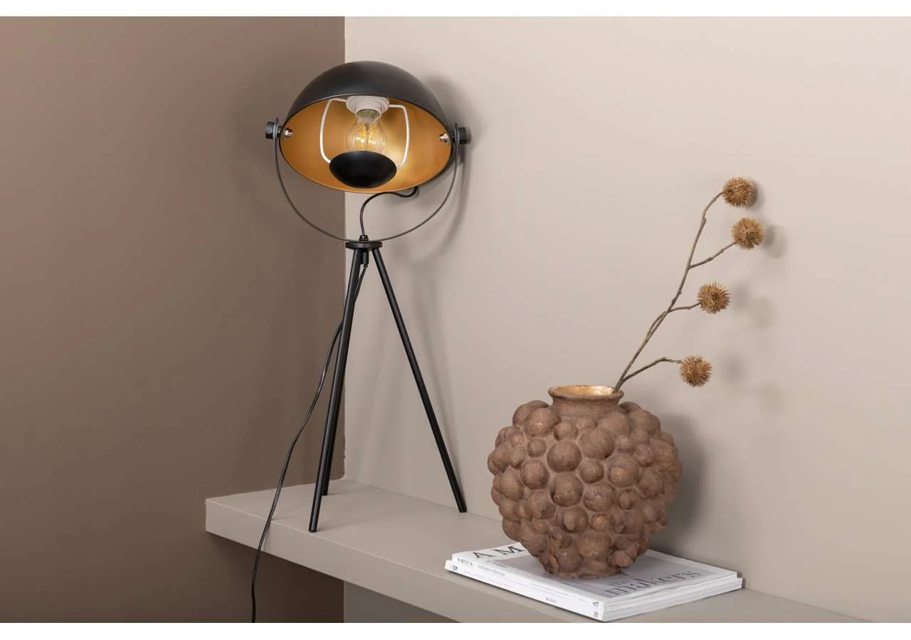 Search -Bordslampa - Svart/Svart / Mässing