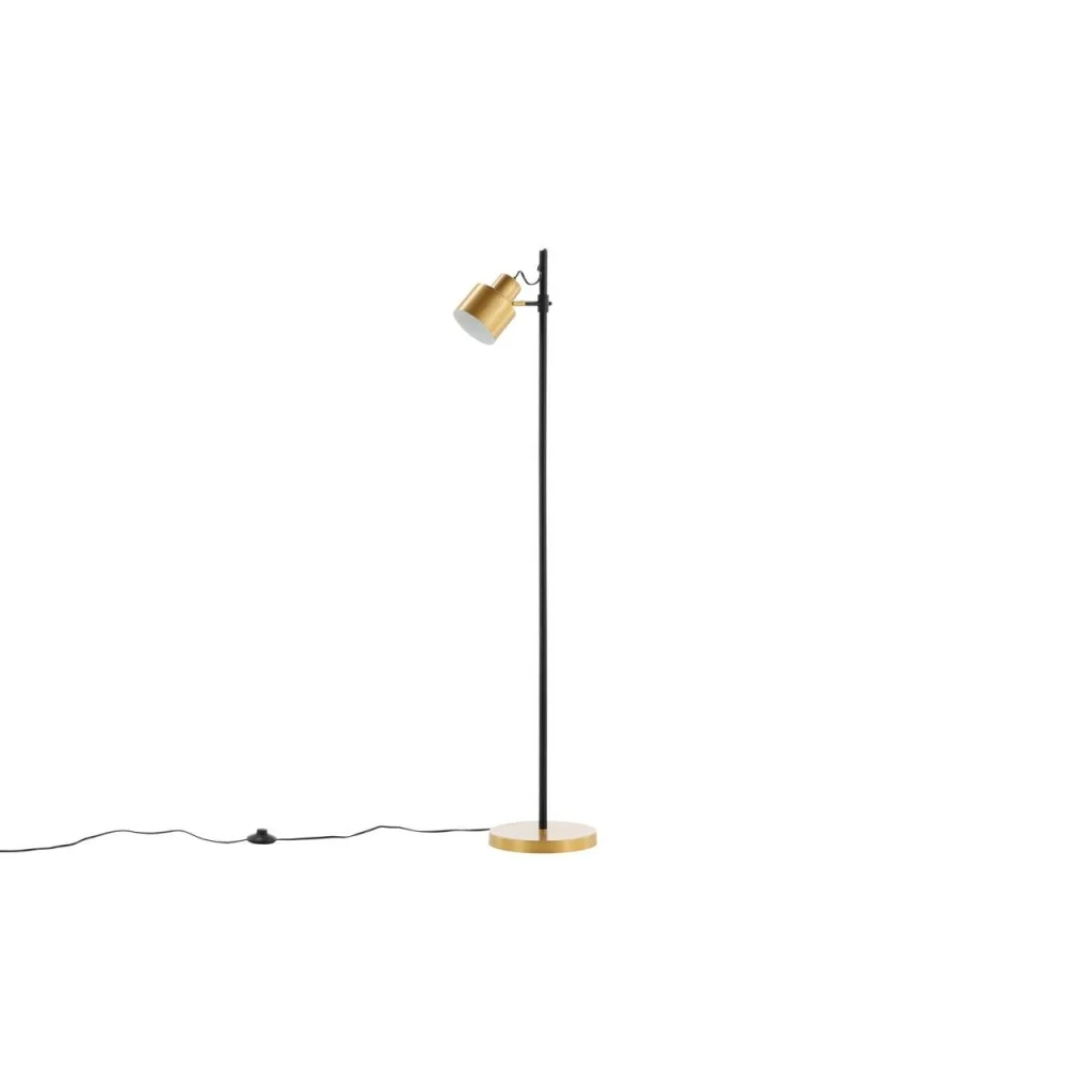 Vifta -Golvlampa - Svart/Mässing