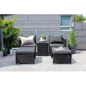 Quad Loungegrupp - Svart