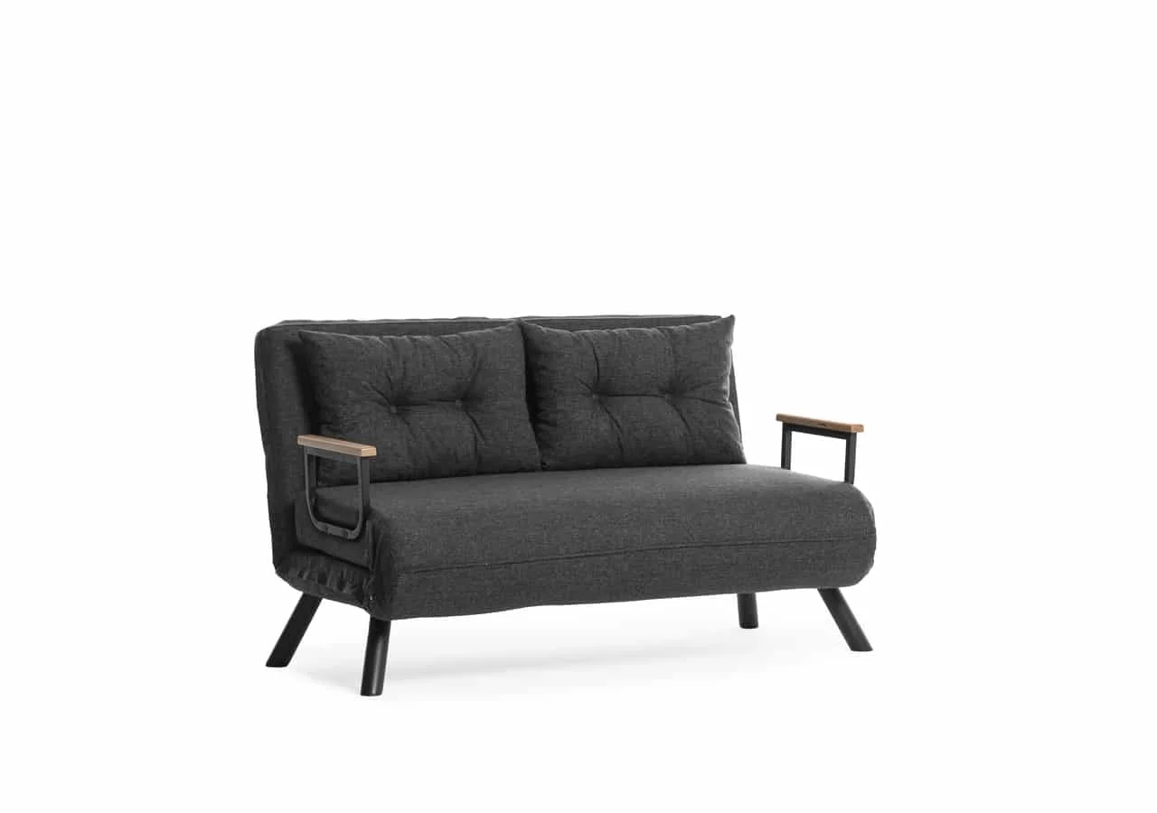 Sando 2-sits bäddsoffa - Mörkgrå
