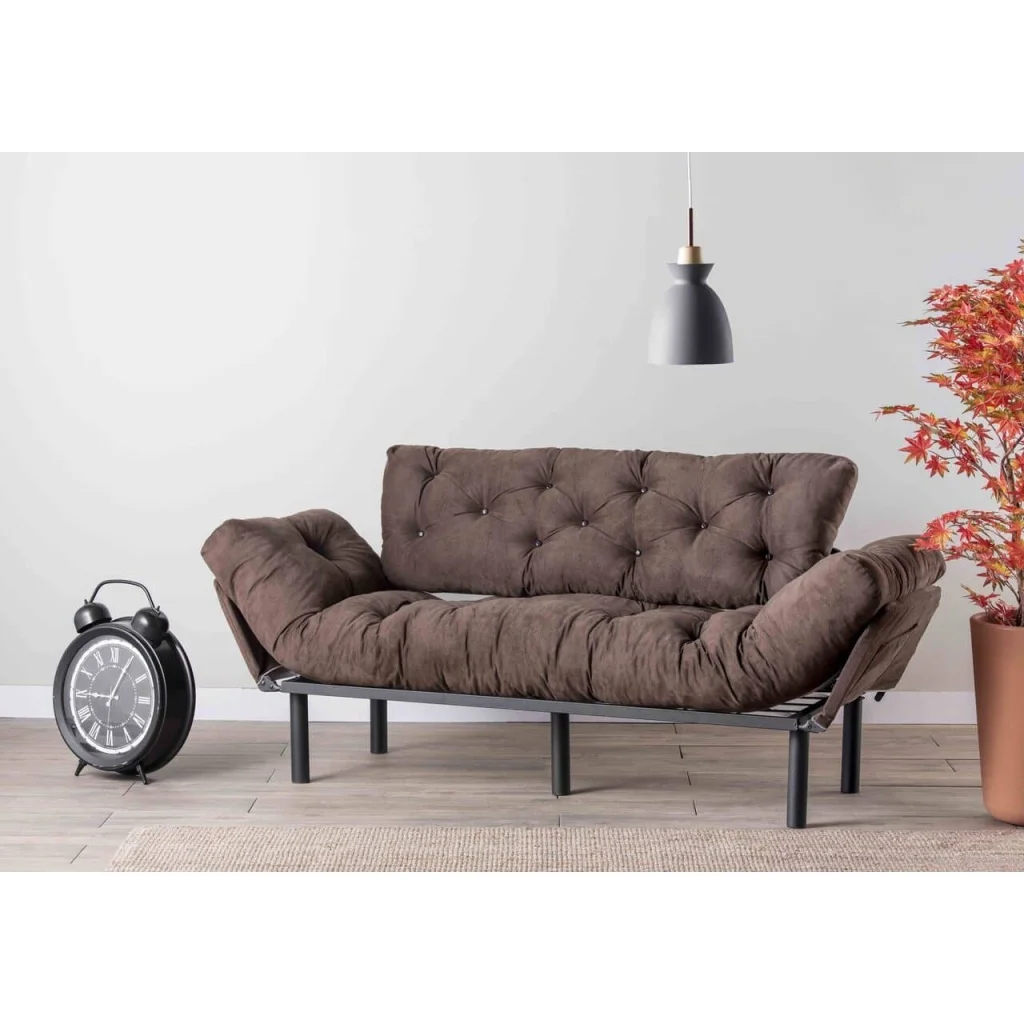 Nitta 2-sits bäddsoffa - Brun
