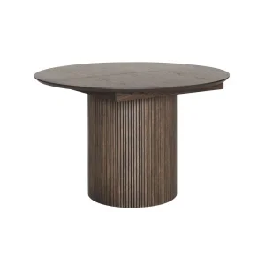 SCARLETT Matbord ø120 brunlackad ek