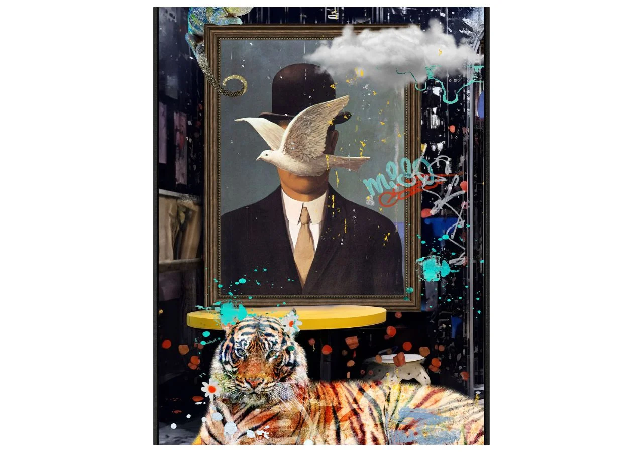 BILDE X-pigeon 80x120 highgloss, canvas