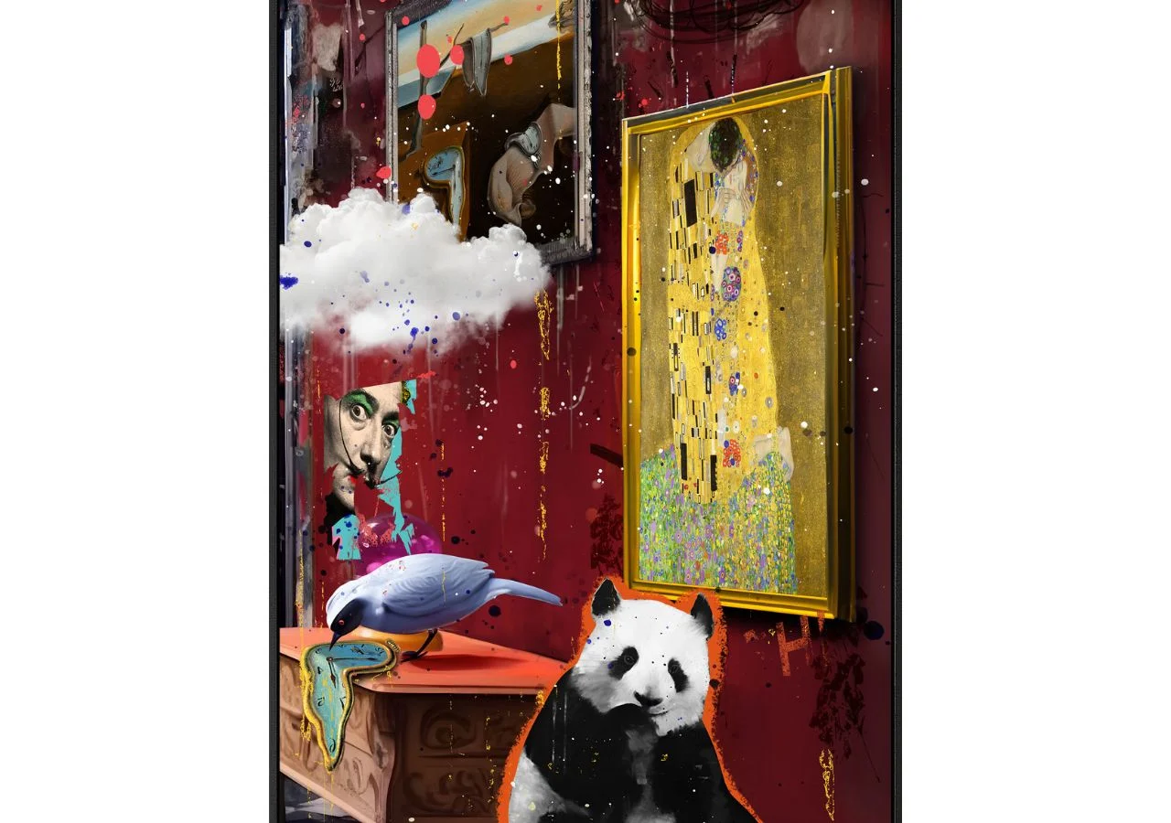 BILDE X-Panda 80x120, highgloss, canvas