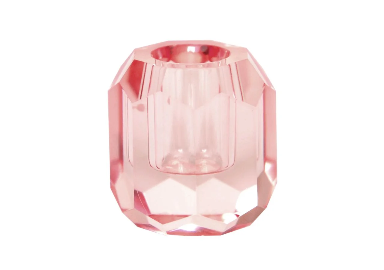 CHANELL Ljuslykta,  glas, rosa