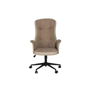 CHORE Kontorstol i beige tyg/pu