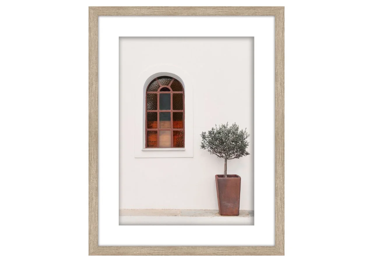BILDE Olivetree 55x70, glas, ram