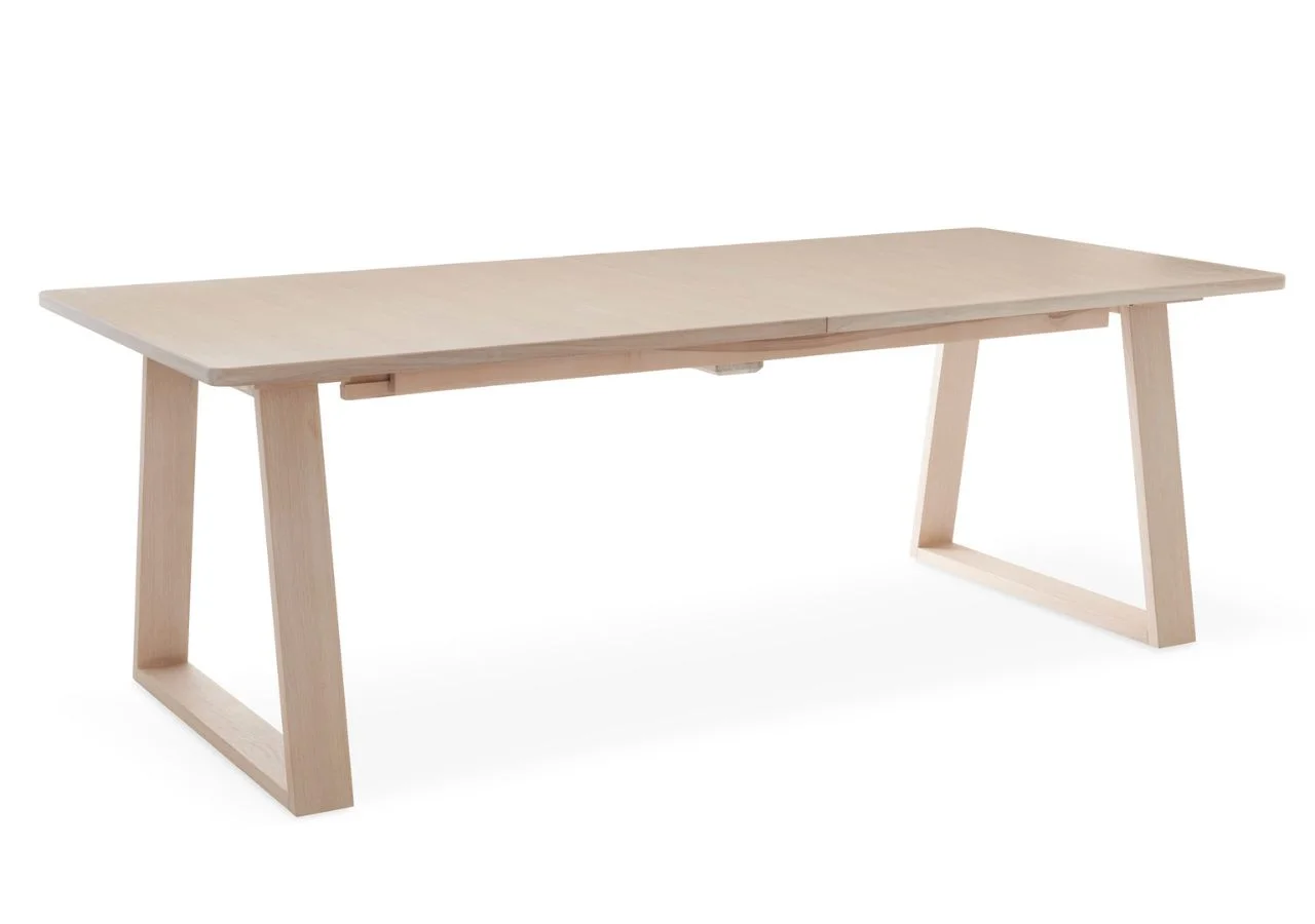 STORD Matbord 220 x100 vitpigmenterad ek
