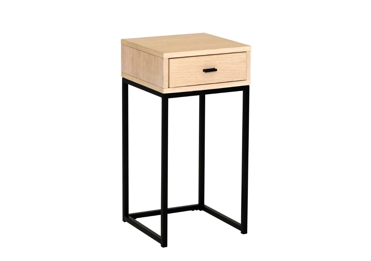 REGAL Sängbord, vitpigmenterad ek H60