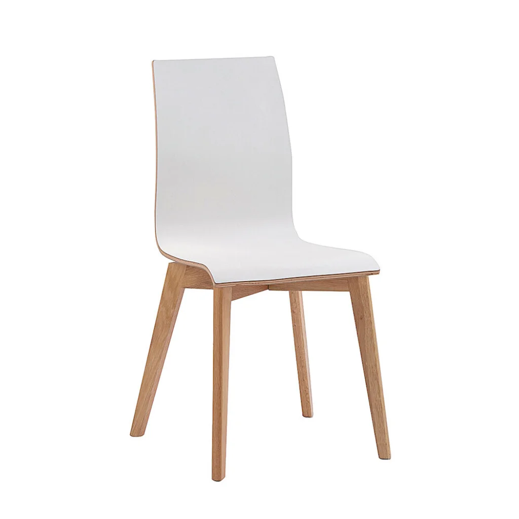 Gracy stol vit laminat/ek