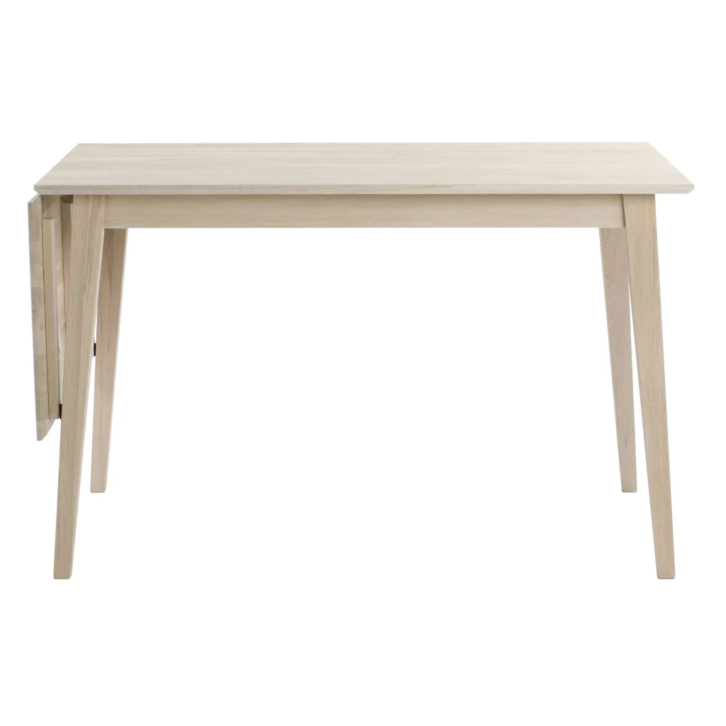Filippa klaffbord 120+45 vitpigmenterad ek