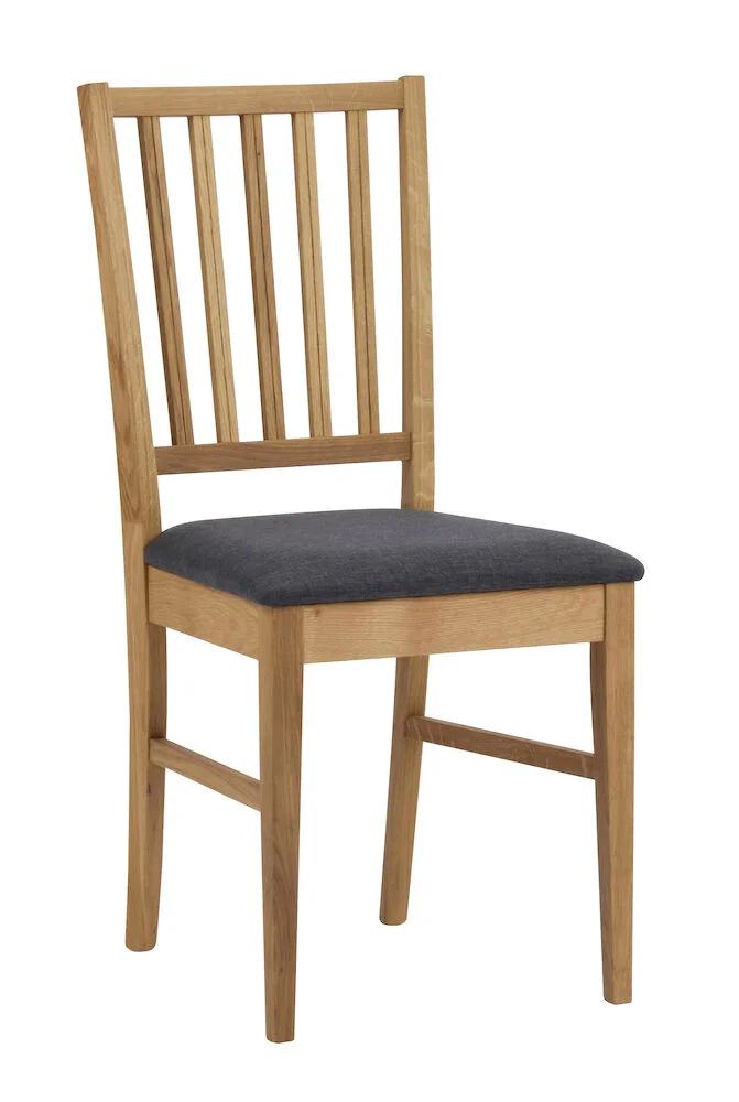 Filippa stol ek/grått tyg