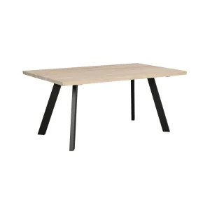 Fred matbord 170 vitpigmenterad ek/svart