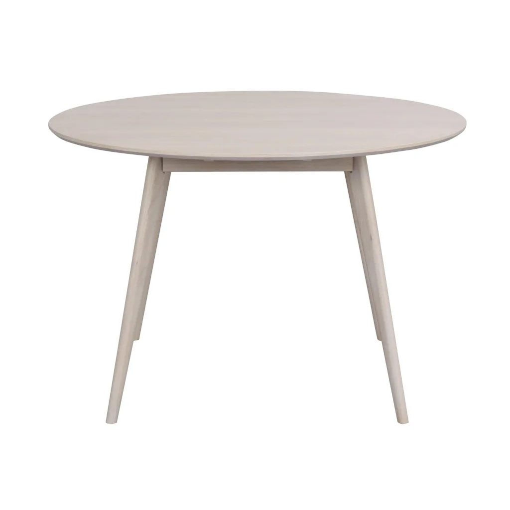 Yumi matbord runt 115 vitpigmenterad ek