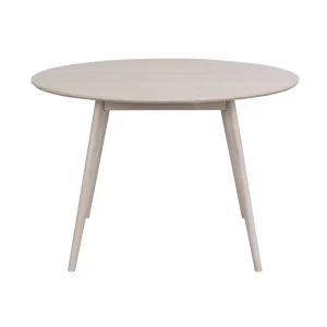 Yumi matbord runt 115 vitpigmenterad ek