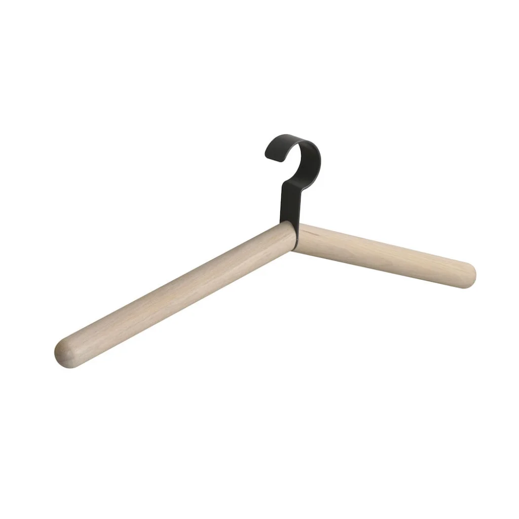 Milford galge vitpigmenterad ek/svart metall - 4 pack